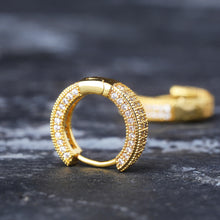 Load image into Gallery viewer, Pave Hoop Earrings