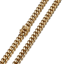 Load image into Gallery viewer, 8mm Cuban Chain 18k Gold plated