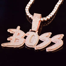 Load image into Gallery viewer, Men Customized Name Necklace Iced Out Custom Name Pendant