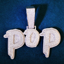 Load image into Gallery viewer, Men Customized Name Necklace Iced Out Custom Name Pendant