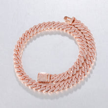 Load image into Gallery viewer, Premium Quality Micro-Pave 10mm Cuban link Chain