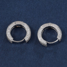 Load image into Gallery viewer, Pave Hoop Earrings