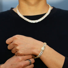 Load image into Gallery viewer, Premium Quality Micro-Pave 10mm Cuban link Chain