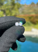 Load image into Gallery viewer, Mens Solitaire Earrings Solid 925 Sterling Silver Round Cut Stud Earrings