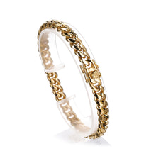 Load image into Gallery viewer, 8mm Cuban Bracelet - 18k Gold plated