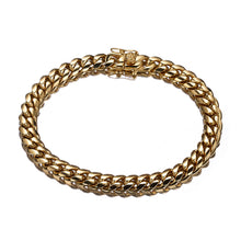 Load image into Gallery viewer, 8mm Cuban Bracelet - 18k Gold plated