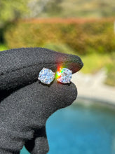 Load image into Gallery viewer, Mens Solitaire Earrings Solid 925 Sterling Silver Round Cut Stud Earrings