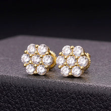 Load image into Gallery viewer, 12mm Cluster Earrings Flower Set