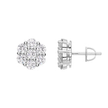 Load image into Gallery viewer, 12mm Cluster Earrings Flower Set
