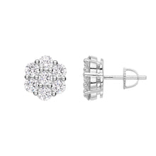 Load image into Gallery viewer, 12mm Cluster Earrings Flower Set