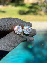 Load image into Gallery viewer, 12mm Round Cut Solitaire Stud Earring Premium Quality - 13.68 Ct ttw