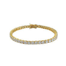 Load image into Gallery viewer, 5mm Tennis Bracelet Premium 18k Gold plated
