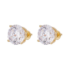 Load image into Gallery viewer, 12mm Round Cut Solitaire Stud Earring Premium Quality - 13.68 Ct ttw