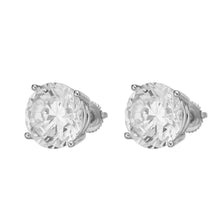 Load image into Gallery viewer, 12mm Round Cut Solitaire Stud Earring Premium Quality - 13.68 Ct ttw
