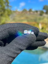 Load image into Gallery viewer, Popular Womens Earrings Solid 925 Sterling Silver Stud Earrings 5A CZ Gemstones 14k Gold plated