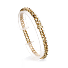 Load image into Gallery viewer, 6mm Cuban link Bracelet 14k Gold plated