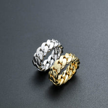 Load image into Gallery viewer, Cuban link Ring (6mm, 8mm, 10mm)