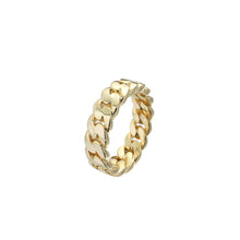 Load image into Gallery viewer, Cuban link Ring (6mm, 8mm, 10mm)