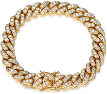 Load image into Gallery viewer, 10mm Cuban Bracelet Iced out