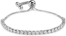 Load image into Gallery viewer, Tennis Bracelet 18k Gold plated Adjustable Length 3mm
