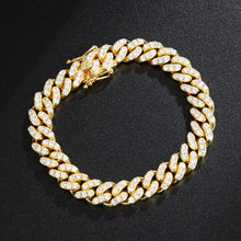Load image into Gallery viewer, 10mm Cuban Bracelet Iced out