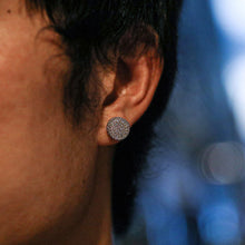 Load image into Gallery viewer, 11mm Round Pave Set Stud Earrings