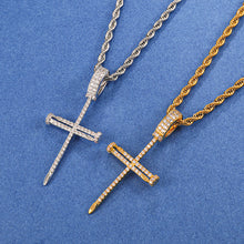 Load image into Gallery viewer, Nail Cross Pendant