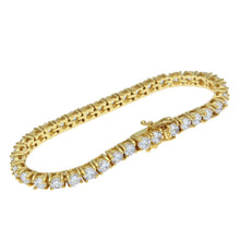 Load image into Gallery viewer, 4mm Tennis Bracelet Premium 14k Gold plated