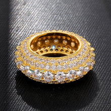 Load image into Gallery viewer, 5 Row Ring 18k Gold plated