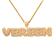 Load image into Gallery viewer, Custom Bubble Letter Pendant / Necklace