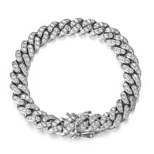 Load image into Gallery viewer, 10mm Cuban Bracelet Iced out