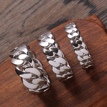Load image into Gallery viewer, Cuban link Ring (6mm, 8mm, 10mm)