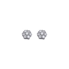 Load image into Gallery viewer, Large Flower set Cluster Earrings (10mm)