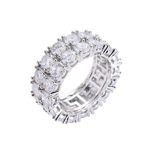 2 Row Iced Out Ring