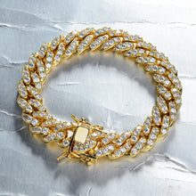 Load image into Gallery viewer, 10mm Cuban Bracelet Iced out
