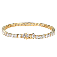 Load image into Gallery viewer, 5mm Tennis Bracelet Premium 18k Gold plated