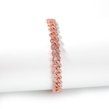 Load image into Gallery viewer, 10mm Cuban Bracelet Iced out