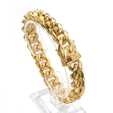 Load image into Gallery viewer, 10mm Cuban Bracelet - 18k Gold plated