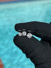 Load image into Gallery viewer, .5 Ct (4mm) Round Cut Solitaire Stud Earrings 925 Sterling Silver .25ct ea