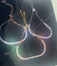 Load image into Gallery viewer, Adjustable Length Tennis Bracelet 18k Gold plated