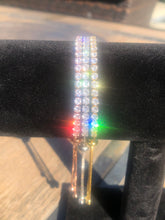 Load image into Gallery viewer, Tennis Bracelet 18k Gold plated Adjustable Length 3mm