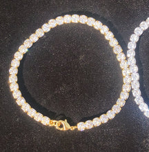 Load image into Gallery viewer, 4mm Tennis Bracelet 14k Gold plated