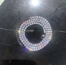 Load image into Gallery viewer, Tennis Necklace 18K Gold plated 3mm (Adjustable Length)