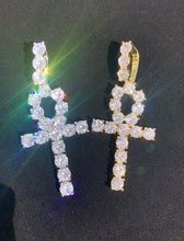 Load image into Gallery viewer, Ankh Pendants Yellow and White Gold