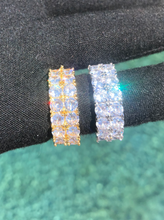 Load image into Gallery viewer, 2 Row Iced Out Ring