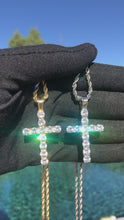 Load and play video in Gallery viewer, Iced Out Cross Pendant

