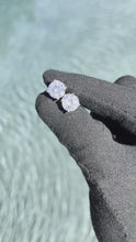 Load and play video in Gallery viewer, 10mm Round Cut Solitaire Stud Earrings Premium Quality Giveaway!