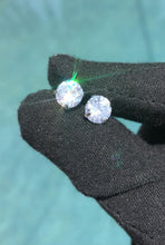Load and play video in Gallery viewer, 4 Ct Round Cut Solitaire Earrings
