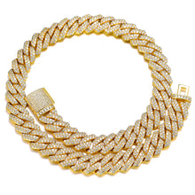 Load image into Gallery viewer, 14mm Cuban Link Chain Iced Out Premium Quality
