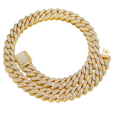 Load image into Gallery viewer, 14mm Cuban Link Chain Iced Out Premium Quality